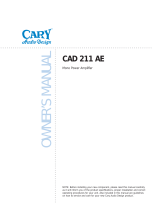 Cary Audio Design CAD-211 AE Owner's manual