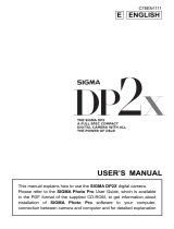 Sigma DP2x User manual