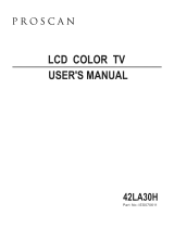 ProScan 42LA30H User manual