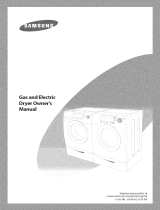 Samsung DV316BGC/XAA Owner's manual