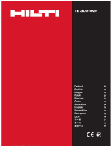 Hilti TE 300-AVR Operating instructions