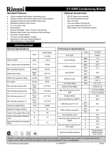 Rinnai E110SRN Dimensions Guide