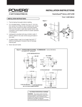 Powers HydroGuard e427 Installation guide