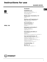 Indesit WIDL 106 (AUS) User manual
