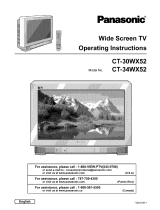 Panasonic CT-34WX52 Owner's manual