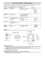 La Crosse WS-2317 Quick start guide