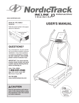 FreeMotion Incline Trainer X3 User manual