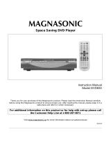 Magnasonic DVD830 User manual