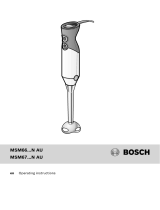 Bosch MSM66120AU/01 User manual