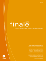 Finale Finale 2011 Macintosh Reference guide
