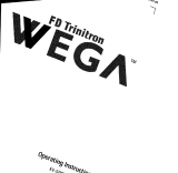 Sony KV-36HS20 Owner's manual