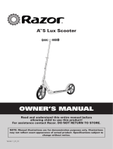 Razor Mobility Scooter A 5 User manual