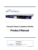Cobalt Digital SpotCheck Transport Stream Compliance Monitor User manual