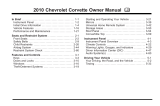 Chevrolet 2010 Corvette User manual