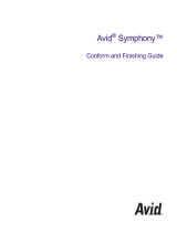 Avid Symphony Symphony 3.5 User guide