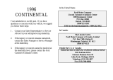 Bentley 1996 Continental Owner's manual