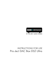 Pro-Ject Audio Systems DAC Box DS2 ultra User manual