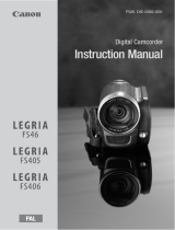 Canon LEGRIA FS 406 User manual