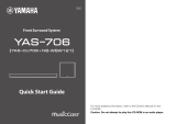 Yamaha YAS-706 Quick start guide