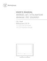 Westinghouse LTV-19w6 Owner's manual