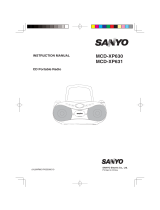Sanyo MCD-XP630 User manual