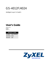 ZyXEL Communications GS-4012F User manual