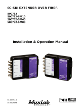 MuxLab 6G-SDI Extender over Fiber Optic Operating instructions