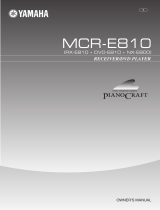 Yamaha MCR-E810 Owner's manual
