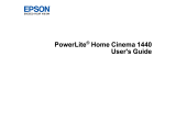 Epson PowerLite Home Cinema 1440 User guide