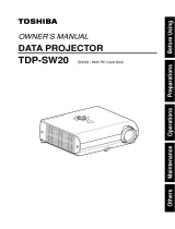 Toshiba TDP-SW20 User manual