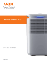 Vax Power Extract 10L Dehumidifier Owner's manual