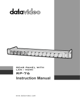 DataVideo RP-76 User manual