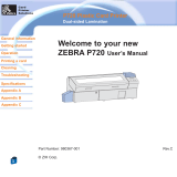 Zebra P720 User manual