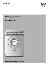 V-ZUG Adora S Operating Instructions Manual