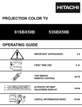 Hitachi 61SBX59B Owner's manual