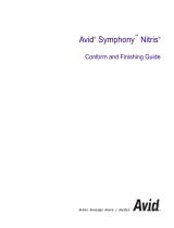 Avid Symphony Symphony Nitris 1.0 User guide