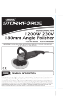 Draper Storm Force 180mm Angle Polisher Operating instructions