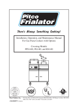 Pitco Frialator PPG14D Operating instructions