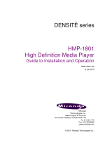 Miranda HMP-1801 Manual To Installation And Operation