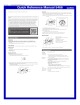 Casio 5466 User manual