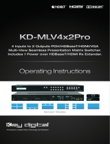 Key Digital KD-MLV4x2Pro Operating instructions
