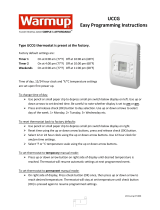 Warmup UCCG-4991 Floor Heating Thermostat Owner's manual