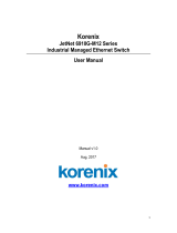 Korenix JetNet 6910G-M12 Series User manual