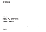 Yamaha RX-V1079 Owner's manual