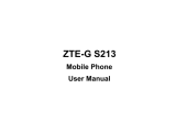 ZTE G-S213 User manual
