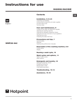 Hotpoint WMFUG 842K UK User guide