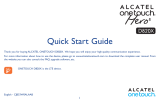 Alcatel Hero 8 Quick start guide