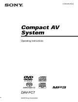 Sony DAV-FC7 Owner's manual