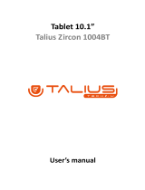 Talius Zircon 1004 BT User manual