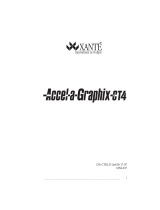 Xanté Accel a Graphix CT4 Owner's manual